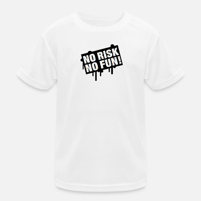 No Risk No Time Célébration Design T-shirt sport Enfant