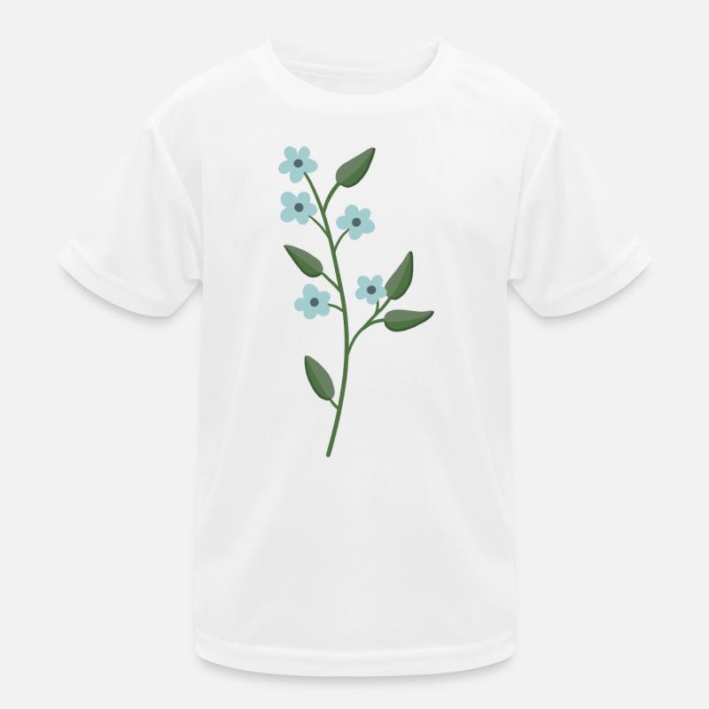 Fleur bleu clair T-shirt sport Enfant