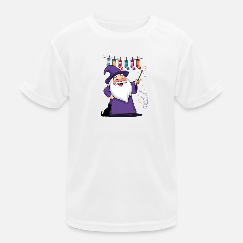 Der Zauberer und die Socken Kinder Funktions-T-Shirt