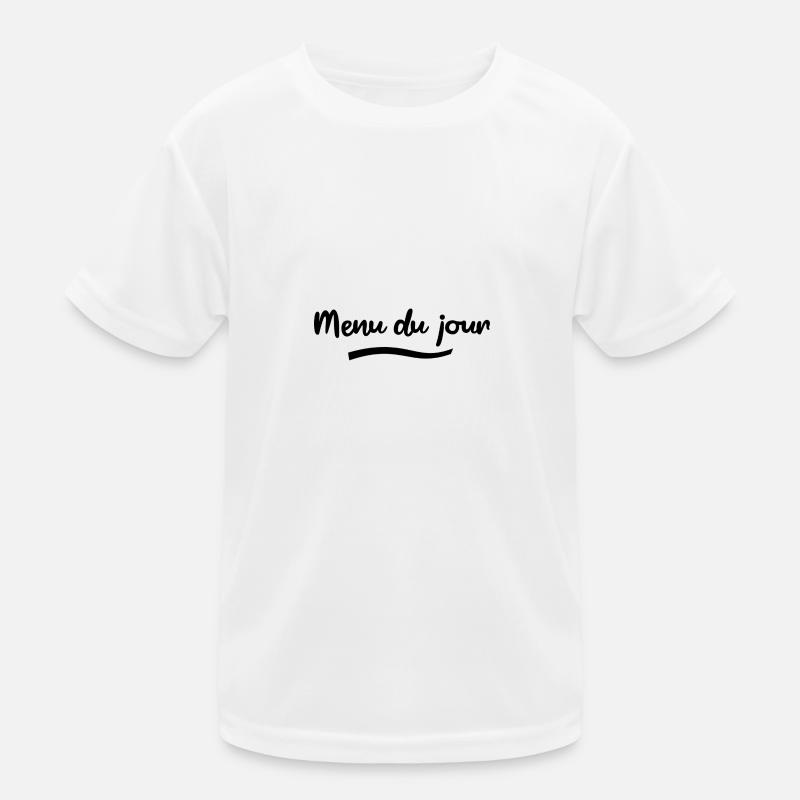 Menu du jour black Kids Functional T-Shirt