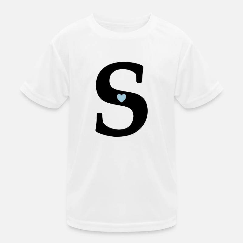 Letter S Initial Letter Kids Functional T-Shirt