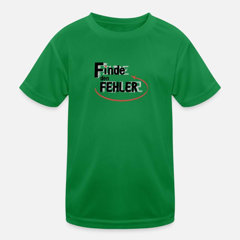Finde den Fehler Kinder Funktions-T-Shirt