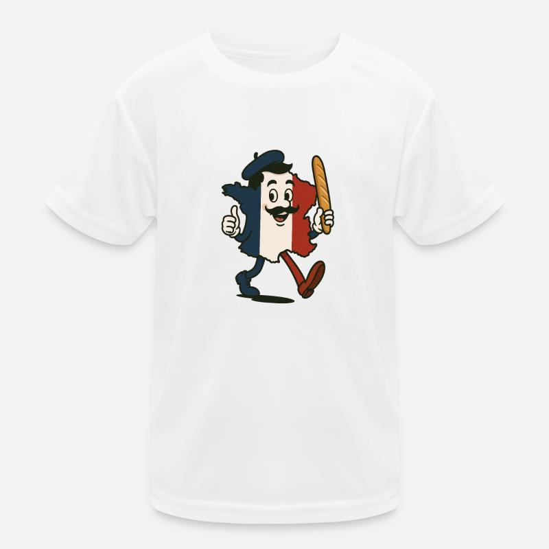Frankreich Kinder Funktions-T-Shirt