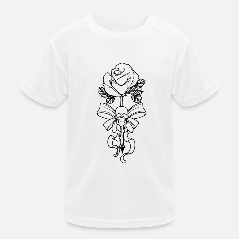 Schädel Kinder Funktions-T-Shirt