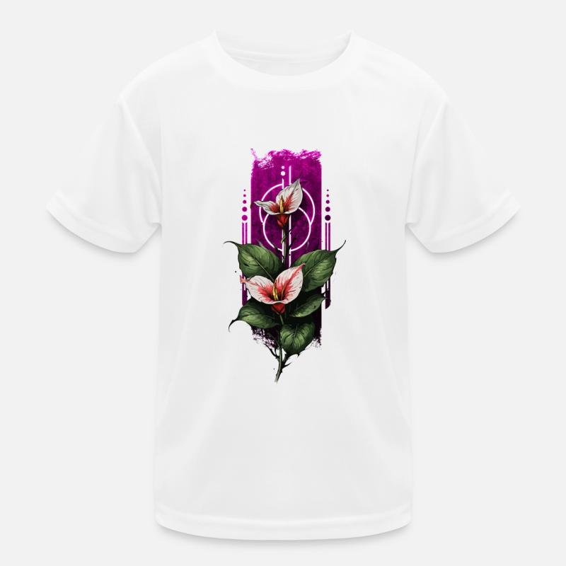 Passionate Red Calla Lily: Nature's Elegance Kids Functional T-Shirt