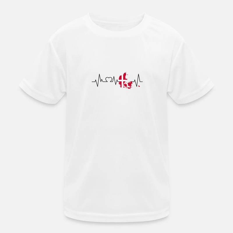 Le rythme cardiaque du Danemark T-shirt sport Enfant