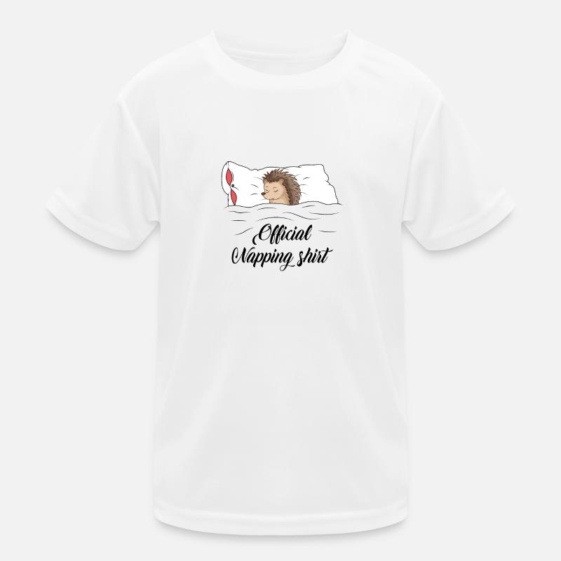Igel - Kinder Funktions-T-Shirt - Weiß