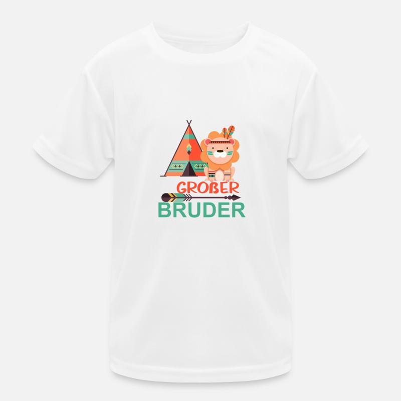 großer Bruder Löwe Kinder Funktions-T-Shirt
