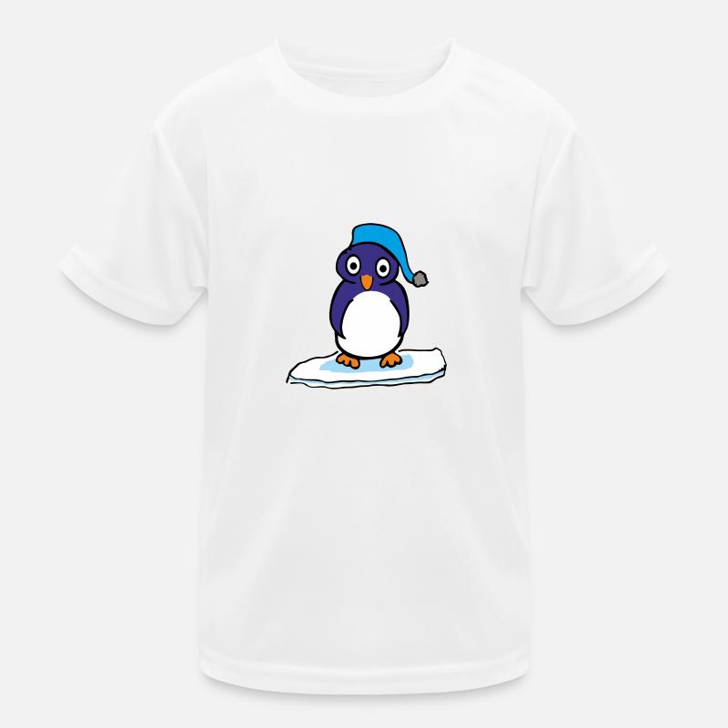 Cartoon Penguin Kids Functional T-Shirt