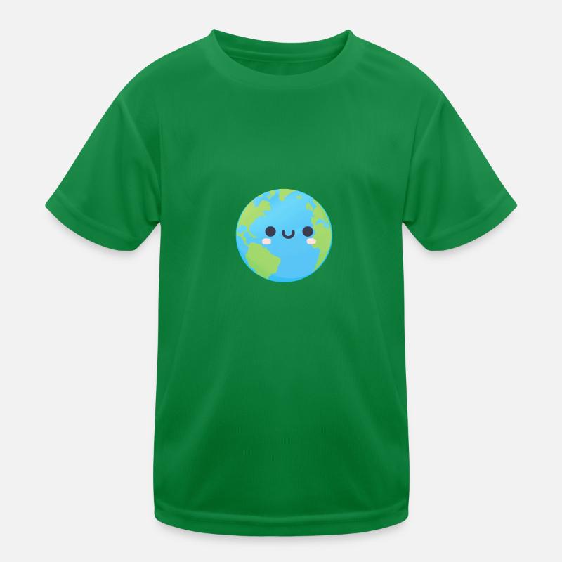 Cute Planet Earth Kids Functional T-Shirt