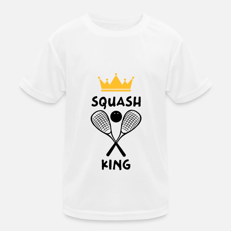 Der König von Squash - Squash King Kinder Funktions-T-Shirt