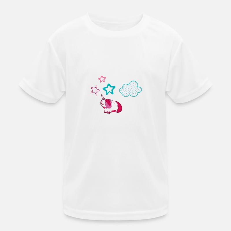 licorne, cochon d’Inde avec corne, nuages, coloré T-shirt sport Enfant