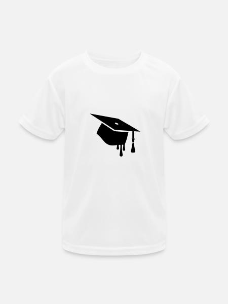 Mortarboard - Kids Functional T-Shirt - white - Front