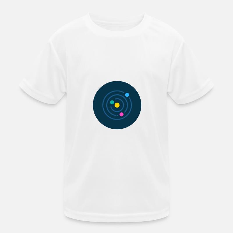 Minimalist Solar system Kids Functional T-Shirt
