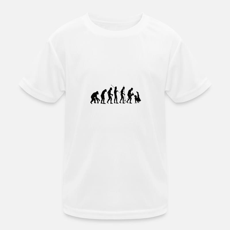 Turnen Bodenturnen Turner Evolution Turnverein Kinder Funktions-T-Shirt