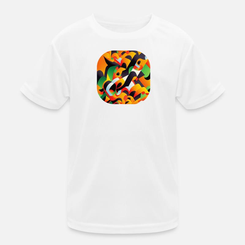 Abstrakt Kinder Funktions-T-Shirt