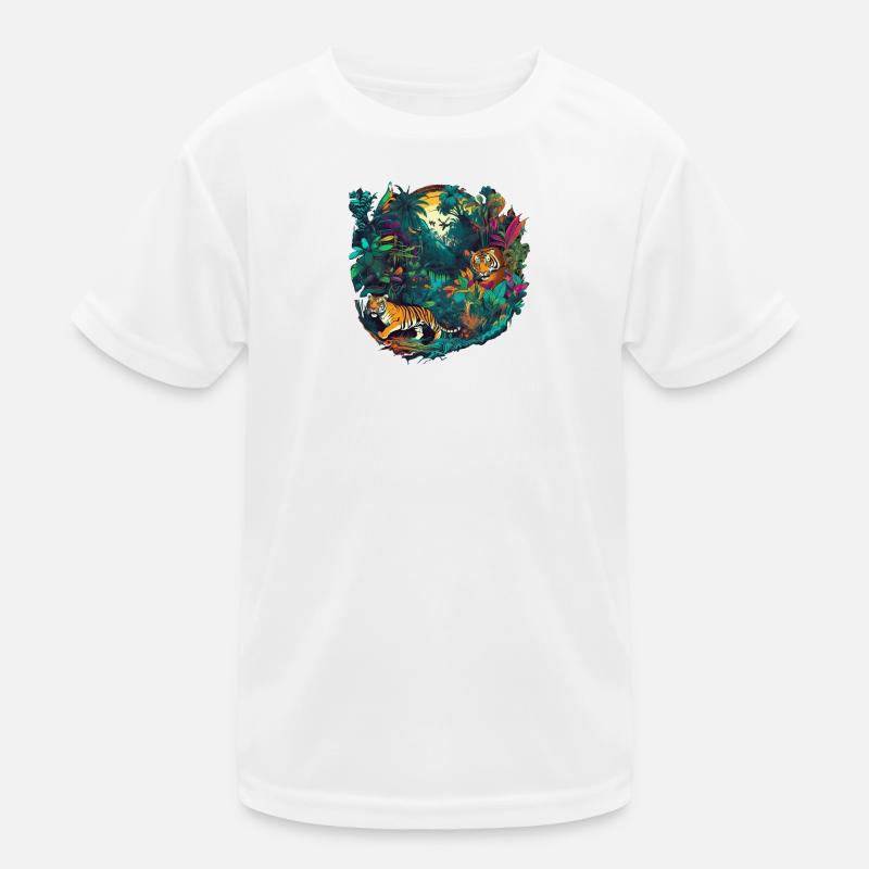 Dschungel Kinder Funktions-T-Shirt