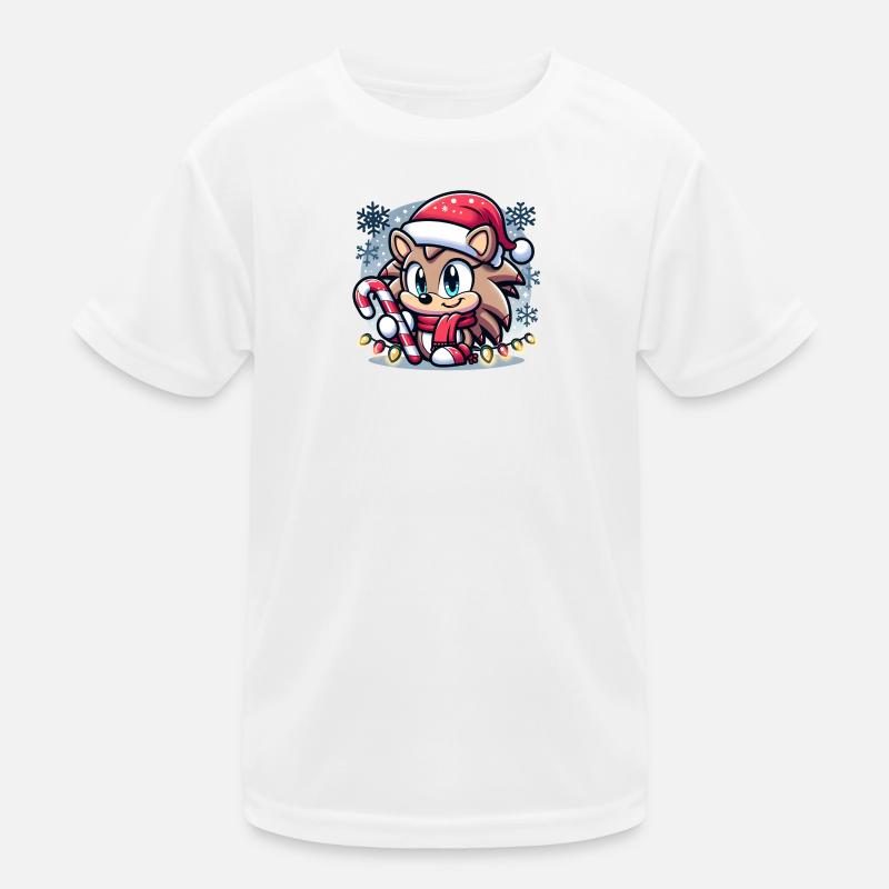 Hérisson Noël T-shirt sport Enfant