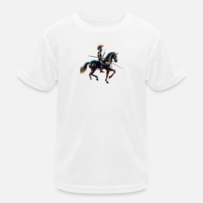 Futuristischer Roboterritter Kinder Funktions-T-Shirt