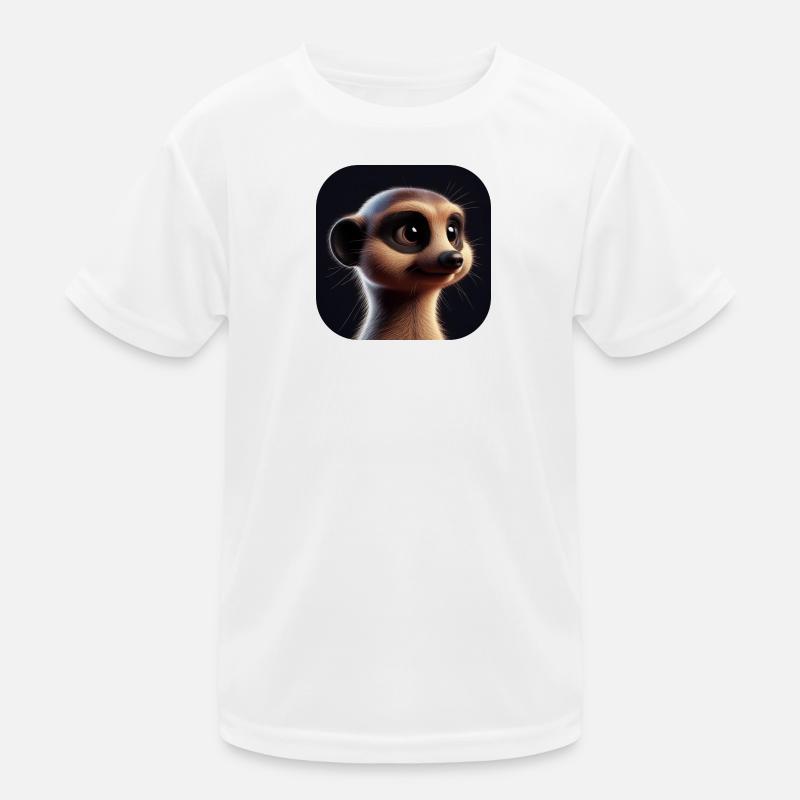 Suricate dans le style d’animation T-shirt sport Enfant