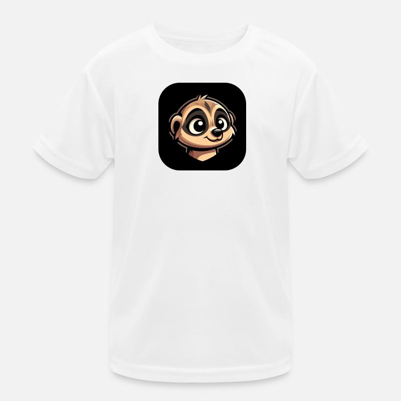 Meerkat head in comic book style Kids Functional T-Shirt
