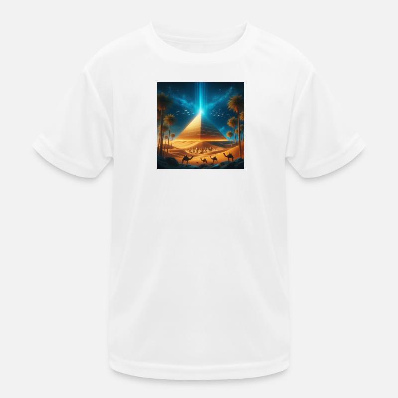 Pyramid 8 - Kids Functional T-Shirt - white