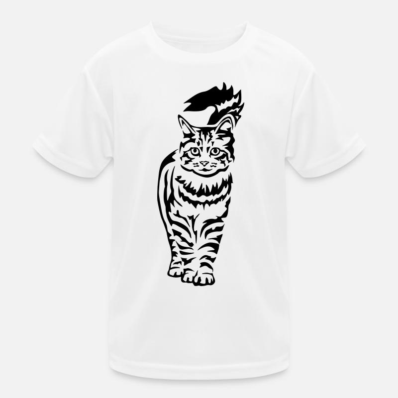 Hauskatze - Katze Kinder Funktions-T-Shirt