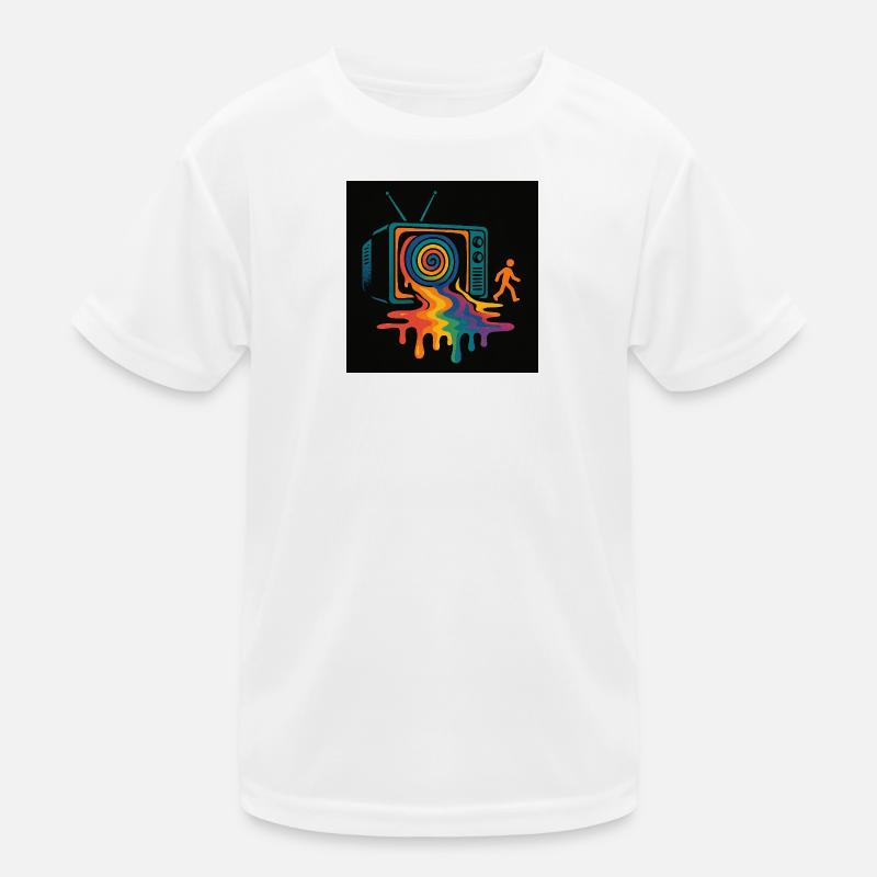 Melted Media – Raus aus der Matrix - Kinder Funktions-T-Shirt - Weiß