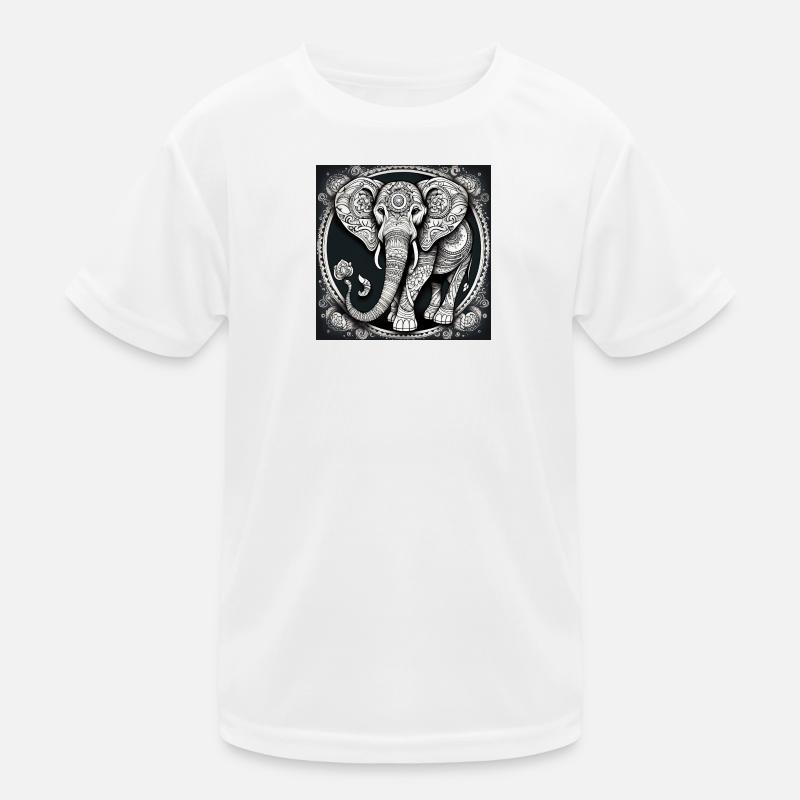 Elephant - Kids Functional T-Shirt - white