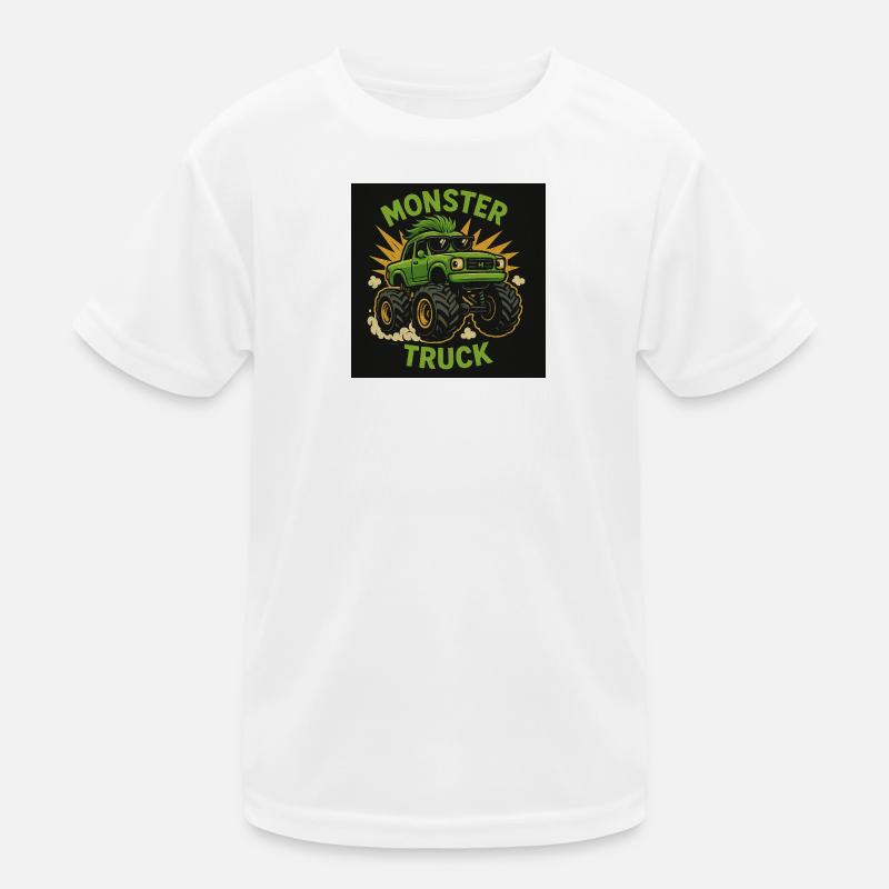 Monstertruck Kinder Funktions-T-Shirt