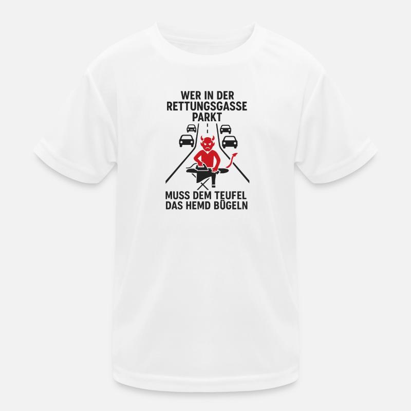 Teufel in der Rettungsgasse : Parking T-shirt sport Enfant