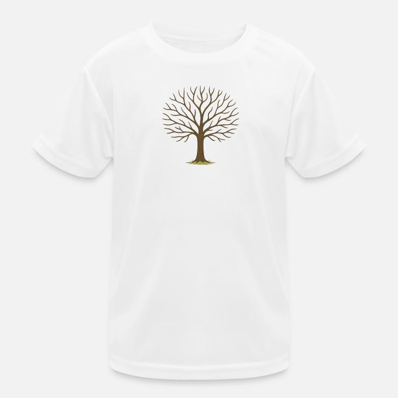 Winterbaum Silhouette Kinder Funktions-T-Shirt
