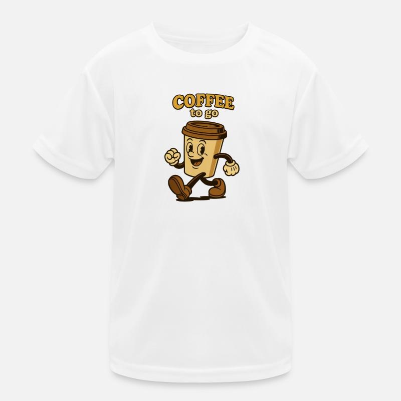 Coffee to go Kinder Funktions-T-Shirt