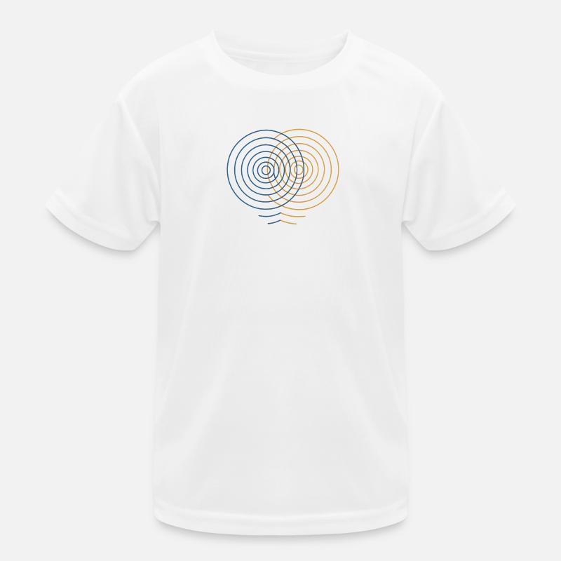 Concentric Interference – Physics Design Kids Functional T-Shirt