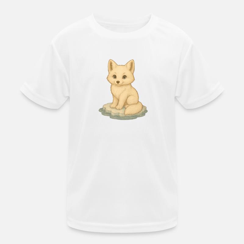 Nordische Arktis - Polarfuchs Kinder Funktions-T-Shirt