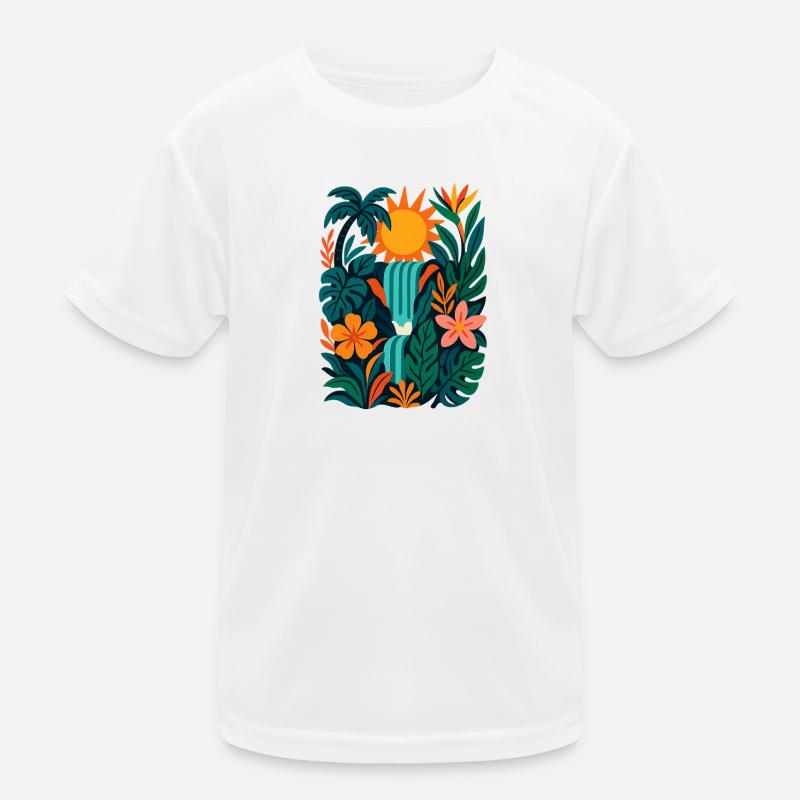 Vibrant Jungle Kids Functional T-Shirt