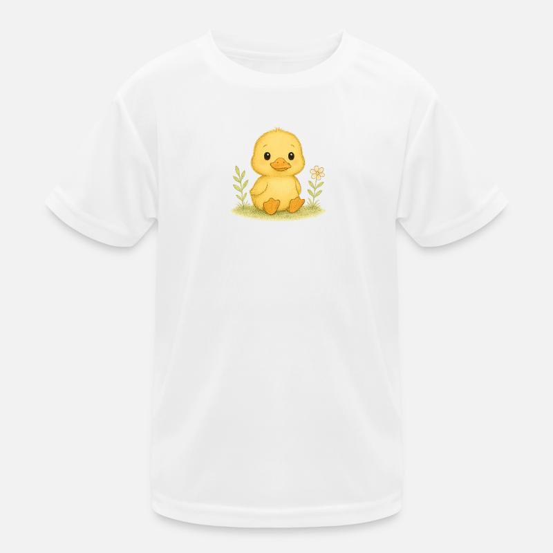 Nordischer Wald - Entlein Kinder Funktions-T-Shirt