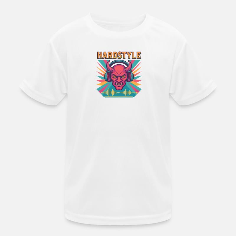 Hardstyle Dämon Design Kinder Funktions-T-Shirt
