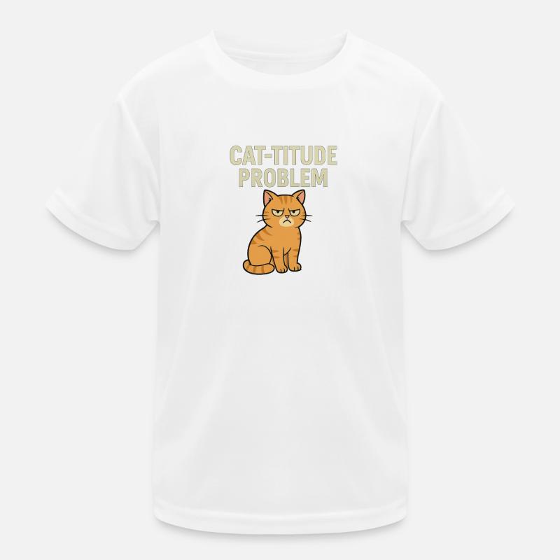 Ausgeprägte Katzengefühle Kinder Funktions-T-Shirt