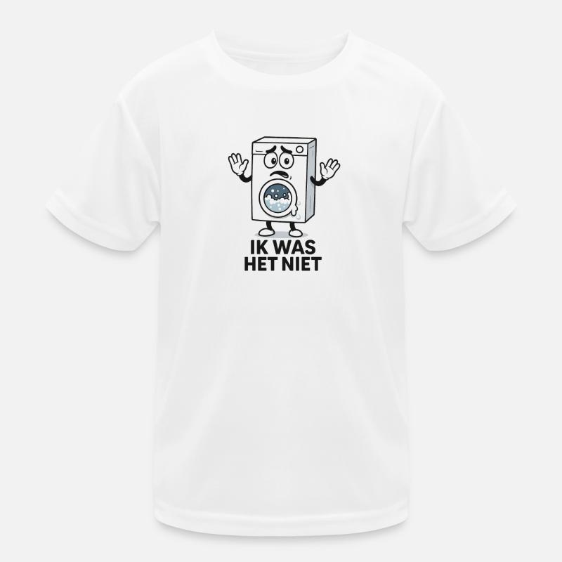 triste machine à laver dessin animé T-shirt sport Enfant
