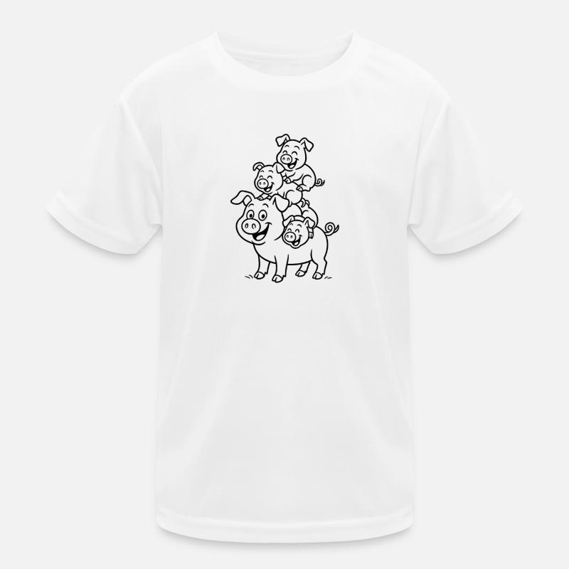 Schwein, Sau Kinder Funktions-T-Shirt