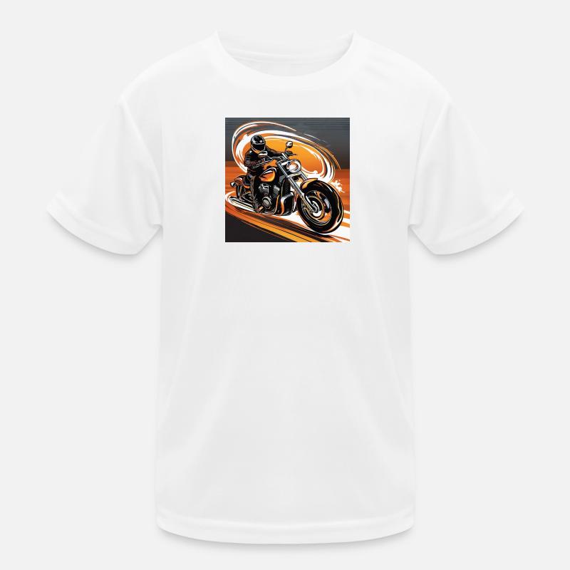 Motards en dynamique - Style - Biker Art Design T-shirt sport Enfant