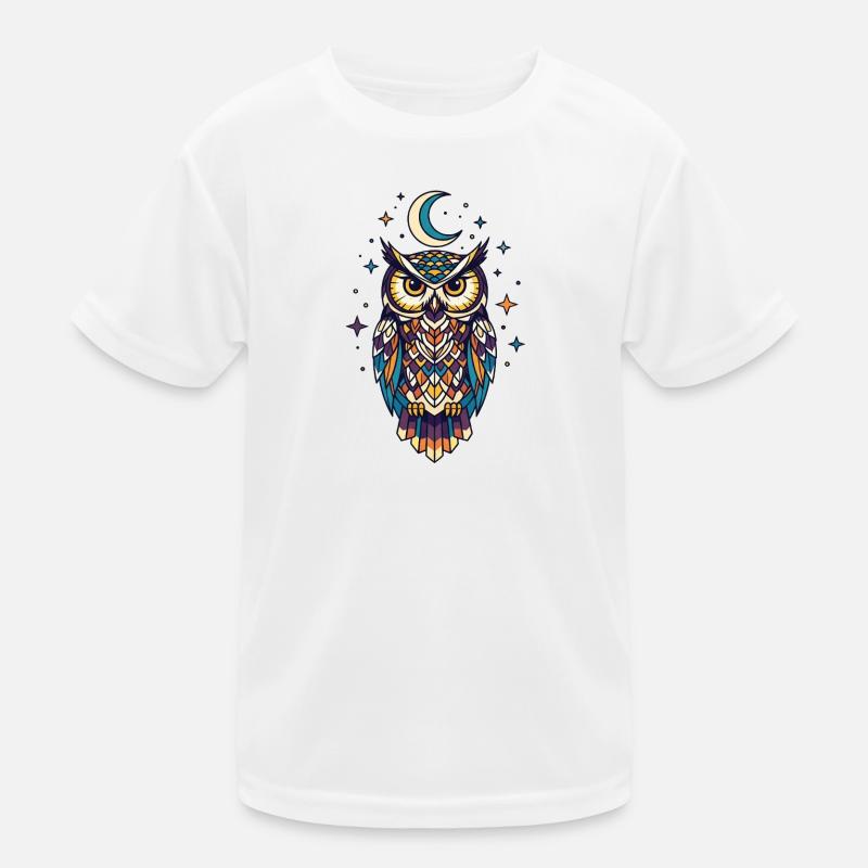 Constellation mystique du hibou la nuit T-shirt sport Enfant