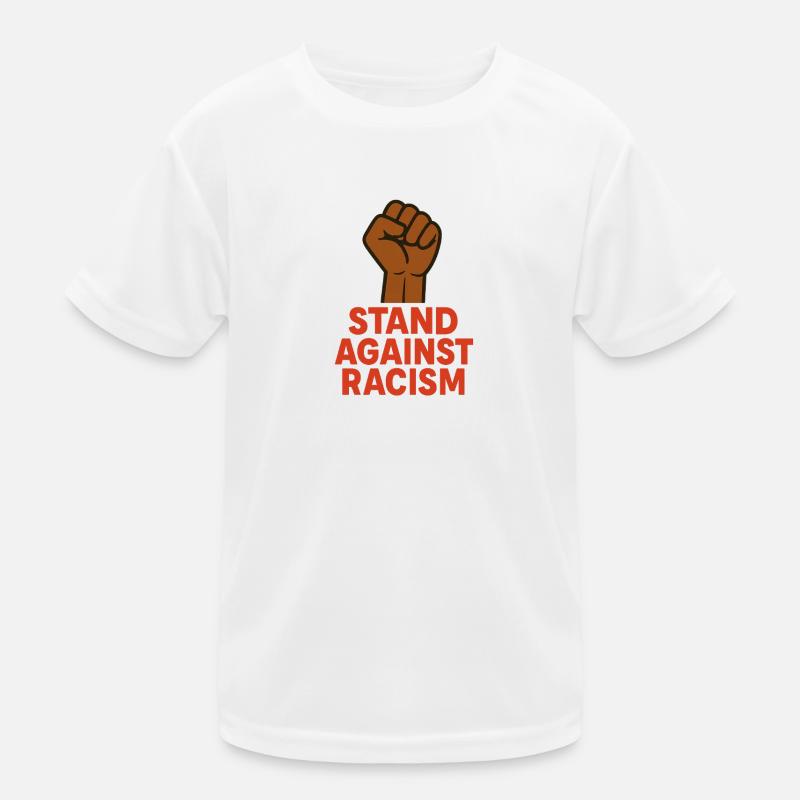 Renforcer le poing avec un message antiraciste T-shirt sport Enfant