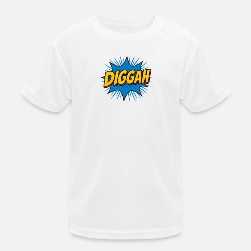 Comic-Style Dugout Headline Kids Functional T-Shirt