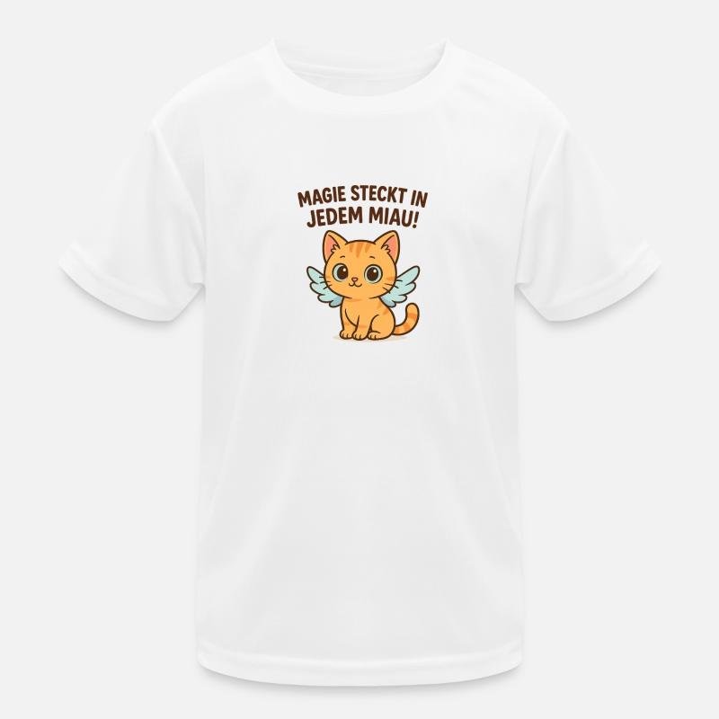 Miaulement de chat magique avec des ailes T-shirt sport Enfant
