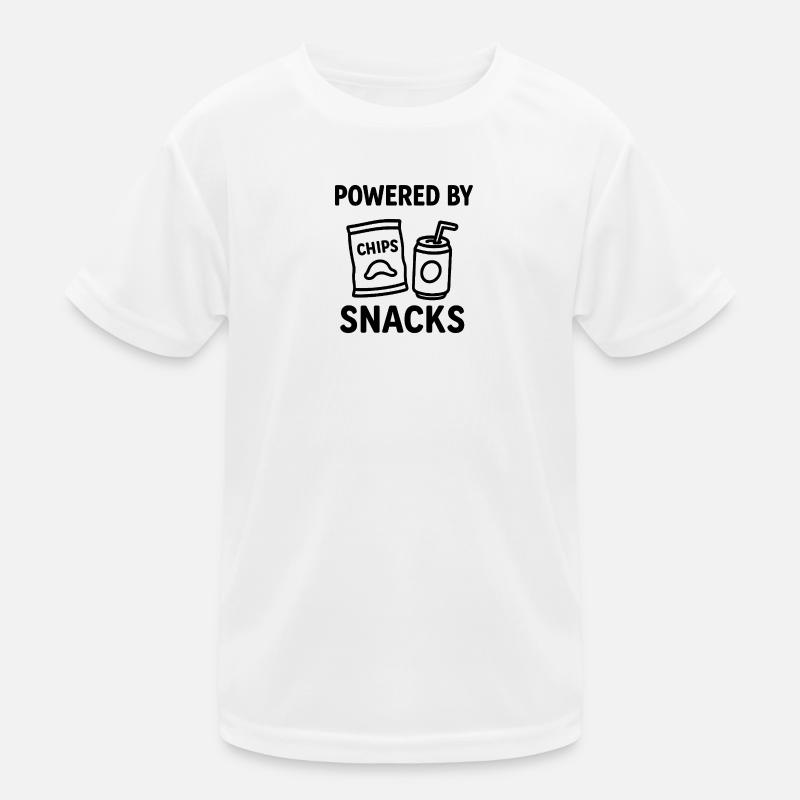Humorvolle Snack Power Illustration Kinder Funktions-T-Shirt