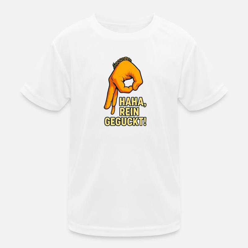 Motif de main amusant avec dicton T-shirt sport Enfant