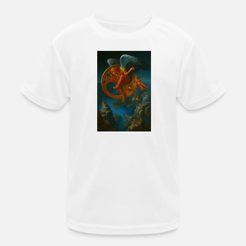 Fantasy Mechanical Flying Creature Design Kids Functional T-Shirt