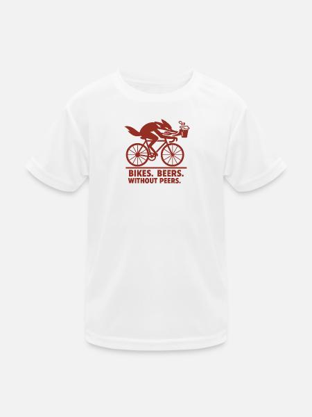 Fox on the run - Kids Functional T-Shirt - white